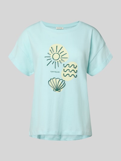Tom Tailor Regular fit T-shirt van puur katoen Lichtblauw - 2