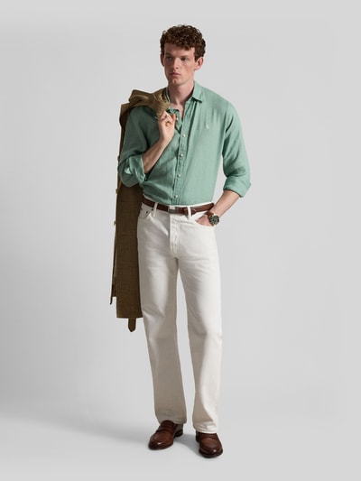 Polo Ralph Lauren Relaxed Fit Freizeithemd aus reinem Leinen Mint 1