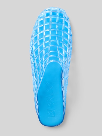 BIANCO Clogs in semitransparentem Design Hellblau 3