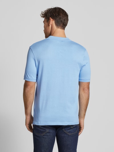 Cinque Regular Fit Poloshirt mit V-Ausschnitt Modell 'Bolo' Hellblau 5