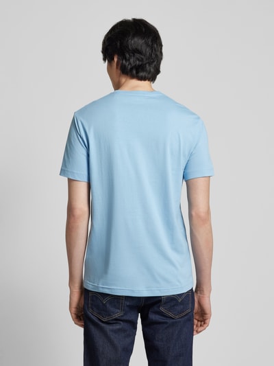 Gant T-Shirt mit Label-Stitching Modell 'SHIELD' Hellblau 5