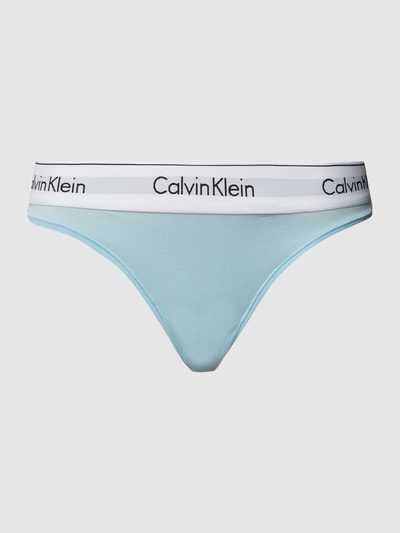 Calvin Klein Underwear Stringi z paskiem z logo Jasnoniebieski 2