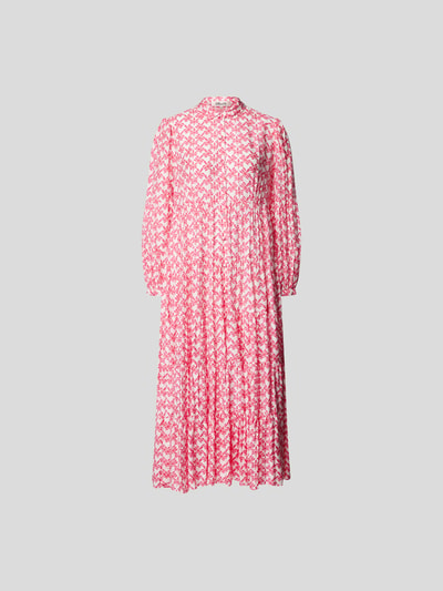 Diane von Furstenberg Blusenkleid in Midilänge Pink 2