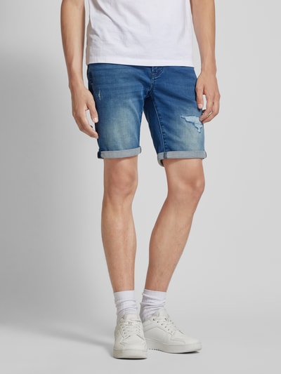 Only & Sons Regular Fit Jeansshorts im 5-Pocket-Design Modell 'PLY' Jeansblau 4