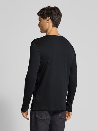 MCNEAL Shirt met lange mouwen en geribde ronde hals Zwart - 5