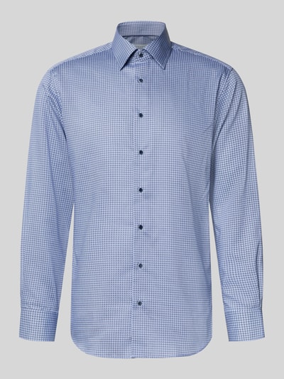 ETERNA Regular Fit Freizeithemd mit Kentkragen Bleu 2