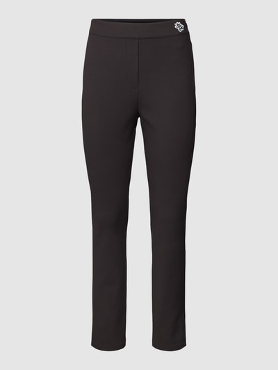 Marc Cain Stoffen broek met labeldetail Zwart - 2