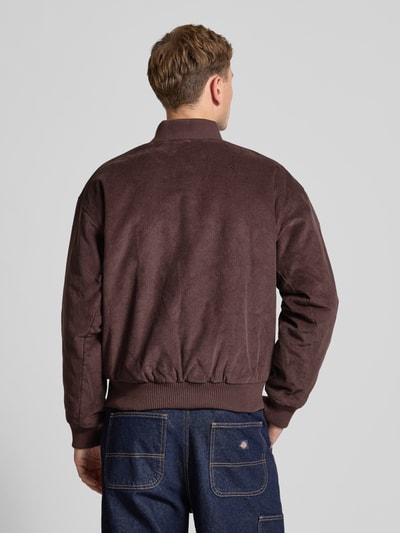 BLKVIS Cordjacke mit Logo-Stitching Pflaume 5