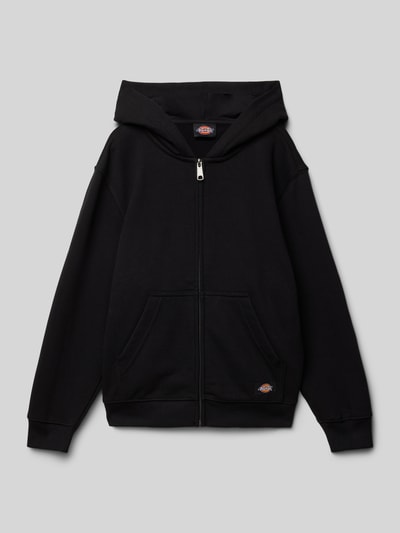 Dickies Sweatjacke mit Label-Patch Modell 'TERRY' Black 1