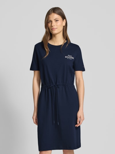 Tommy Hilfiger Oversized Freizeitkleid aus reiner Baumwolle Marine 4
