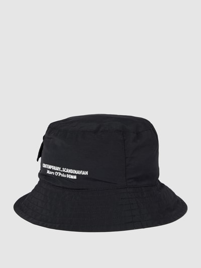 Marc O'Polo Denim Czapka typu bucket hat z kieszenią z patką Czarny 1