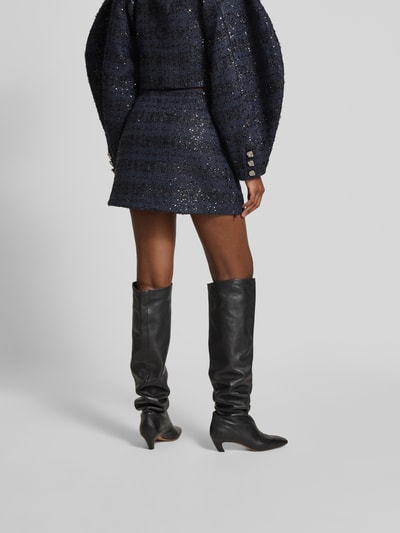 ROTATE Minirock mit Paillettenbesatz Dunkelblau 5