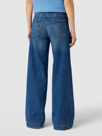 Cambio Straight Fit Jeans mit Label-Details Modell 'AILEEN' Modell AILEEN Blau 5