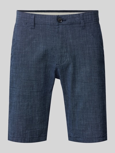 s.Oliver BLACK LABEL Regular Fit Bermudas mit Webmuster Marine 2