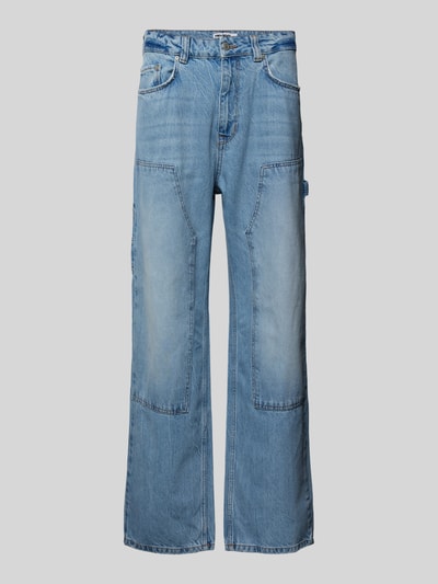 REVIEW Baggy Fit Jeans mit Hammerschlaufe Blau 2