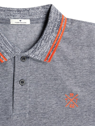 Tom Tailor Poloshirt van katoen met geborduurd logo  Antraciet - 2