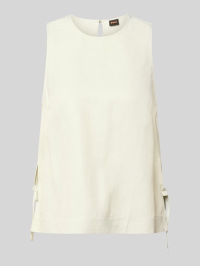 BOSS Orange Relaxed Fit Blusentop aus Viskose-Leinen-Mix Modell 'C_BACOLINA' Lind 2