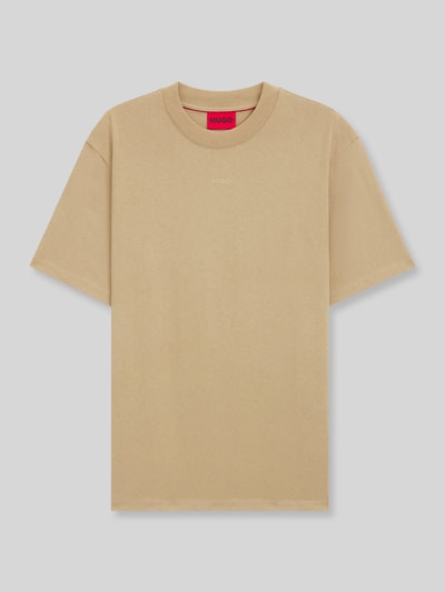 HUGO Regular Fit T-Shirt aus reiner Baumwolle Modell 'DAPOLINO' Beige 2