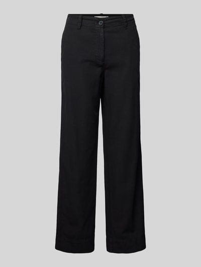 Marc O'Polo Regular Fit Leinenhose aus Baumwoll-Leinen-Mix BLACK 1