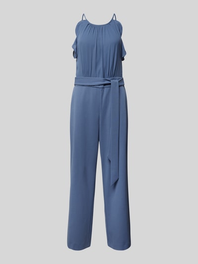 V.M. Jumpsuit mit Bindegürtel Hellblau 2