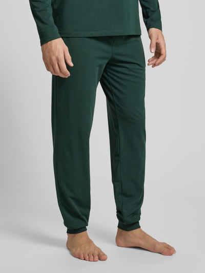 BOSS Loose fit sweatpants met tunnelkoord Groen - 4