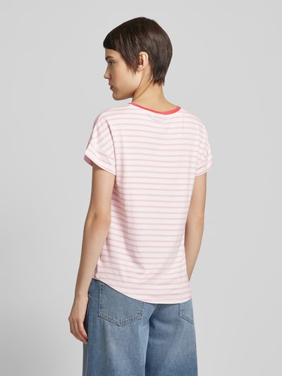 Fransa T-Shirt mit Streifenmuster Modell 'Feporsi' Pink 5