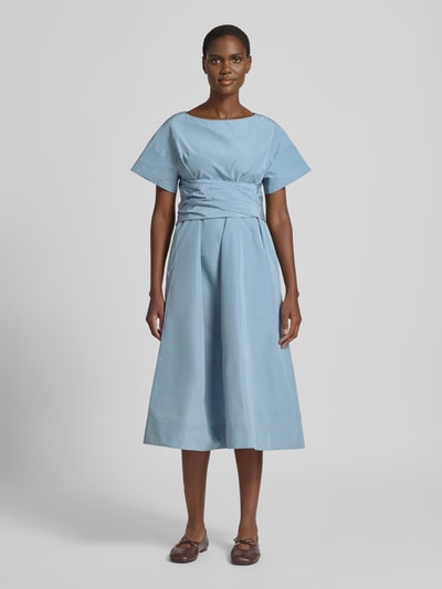 Weekend Max Mara Vloeiende vrijetijdsjurk met katoen model 'PIOPPO' Lichtblauw - 4
