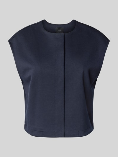 Someday Kamizelka o szerokim kroju z okrągłym dekoltem model ‘Umandy’ Granatowy 2