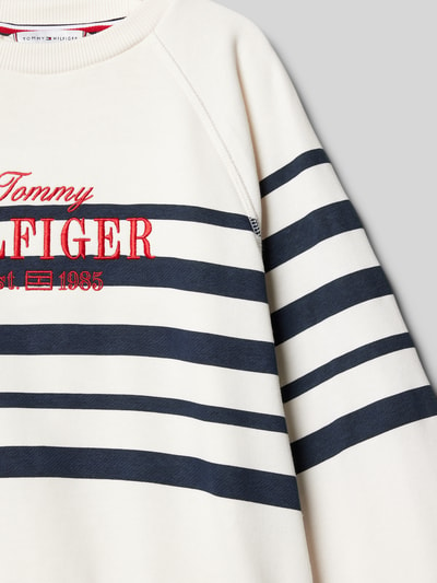 Tommy Hilfiger Teens Sweatshirt mit Label-Stitching Weiss 2