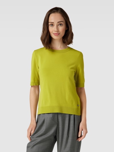 Marc Cain Strickshirt mit Label-Applikation Modell 'ADDITIONS' Apfel 4