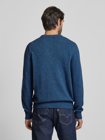 Marc O'Polo Regular Fit Pullover aus Tweedgarn  Jeansblau 5