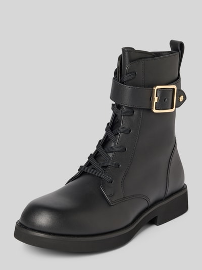 BOSS Schnürstiefel aus echtem Leder Modell 'ELERI' Black 1