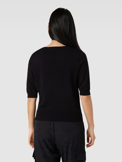 DKNY Gebreid shirt met mesh Zwart - 5