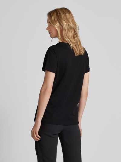 LIU JO SPORT T-Shirt mit Ziersteinbesatz und Rundhalsausschnitt Black 5