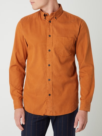 Selected Homme Regular Fit Freizeithemd aus Twill Modell 'Clark' Orange 4