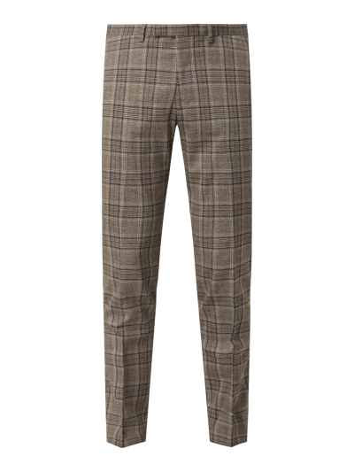 MCNEAL Slim fit pantalon met stretch, model 'Steve' Middenbruin - 2