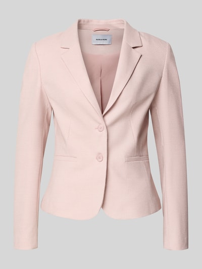 MORE & MORE Slim fit blazer met reverskraag Rosé - 2