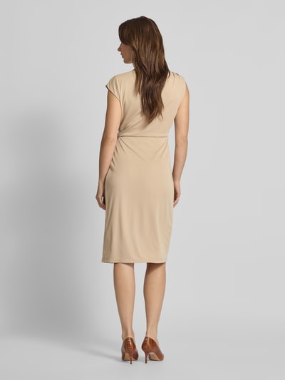 Lauren Ralph Lauren Knielange jurk met plooien, model 'BRECKA' Zand - 5