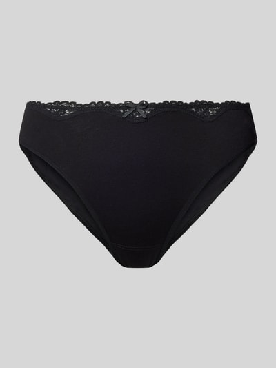 Schiesser Slip met strikdetail Zwart - 1