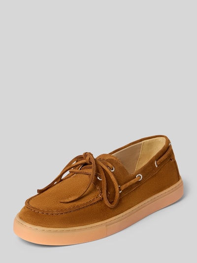 Marc O'Polo Loafersy z czystego nubuku bydlęcego Model 'KARA 1B' Koniakowy 1