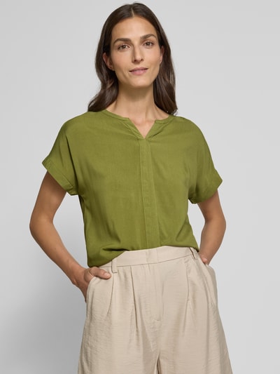 Soyaconcept Blusenshirt mit V-Ausschnitt Modell 'Radia' Khaki 3