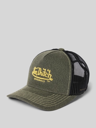 Von Dutch Trucker Cap aus reiner Baumwolle Modell 'NEWMARK' Anthrazit Melange 1