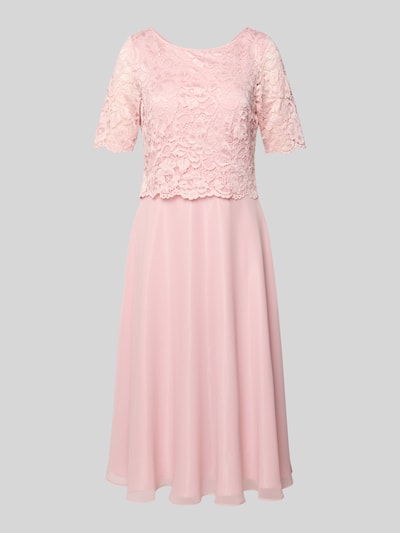 Vera Mont Cocktailkleid mit Spitzenbesatz Rose 2