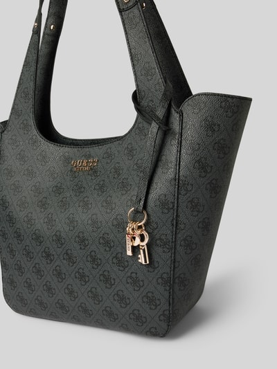 Guess 2-in-1-Handtasche mit Label-Applikation Modell 'CALISTA' Anthrazit 3