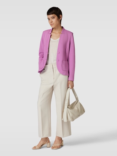 Tom Tailor Blazer in unifarbenem Design mit Eingrifftaschen Mauve 1