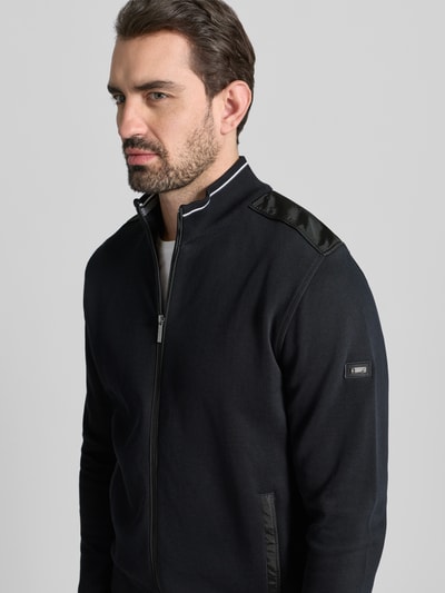 bugatti Sweatjacke mit Stehkragen Black 3
