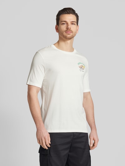 Scotch & Soda T-Shirt mit Rundhalsausschnitt Weiss 4