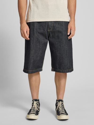 REVIEW Baggy Fit Jeans Shorts mit Gürtelschlaufen - Jorts Black 4