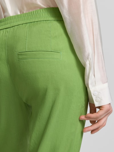 Marc Cain Stoffhose aus Leinen-Mix mit französischen Eingrifftaschen Grass 3