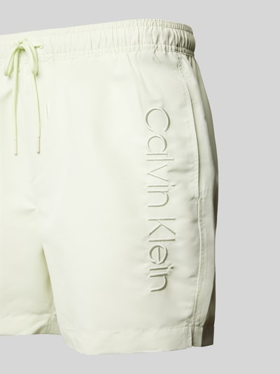 Calvin Klein Underwear Zwembroek met labelstitching Appeltjesgroen - 2